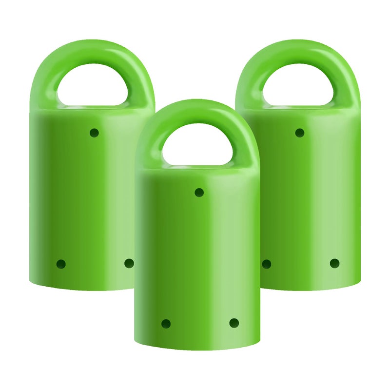 MagnetPal 3 pack Heavy-Duty Neodymium Anti-Rust Magnet, Best for Magnetic Stud Finder / Key Organizer / Indoor and Outdoor Multi Uses, Green with Key Ring (SP-MPM3GR) - Image 1